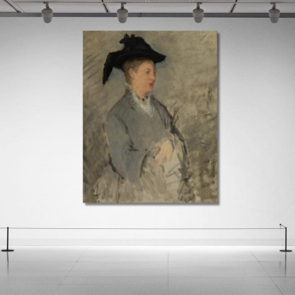 Madame Edouard Manet Suzanne Leenhoff Édouard Manet emt58 quadro stampato su tela