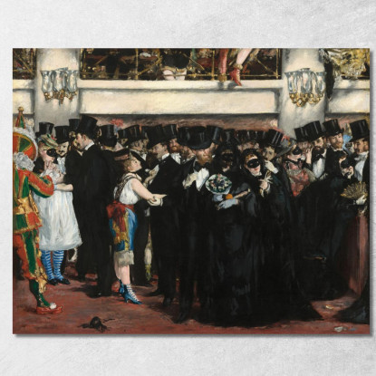 Ballo In Maschera All'Opera Édouard Manet emt64 quadro stampato su tela
