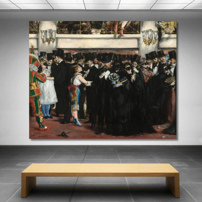 Ballo In Maschera All'Opera Édouard Manet emt64 quadro stampato su tela