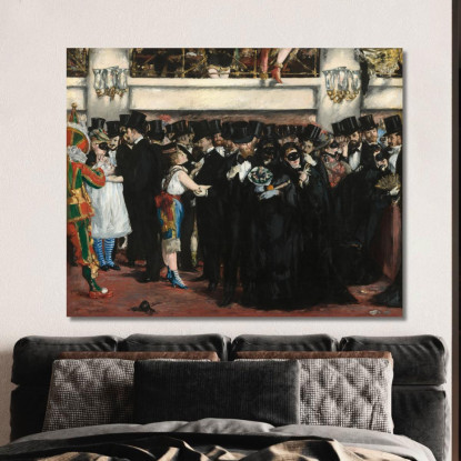 Ballo In Maschera All'Opera Édouard Manet emt64 quadro stampato su tela
