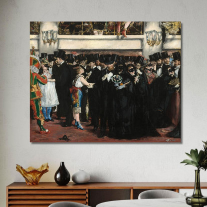 Ballo In Maschera All'Opera Édouard Manet emt64 quadro stampato su tela