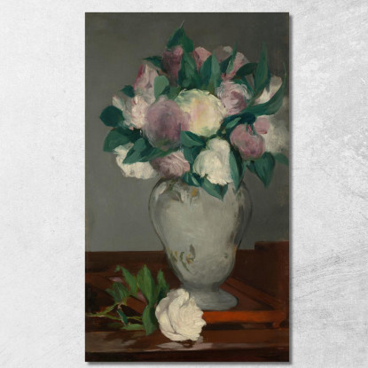 Peonie Édouard Manet emt73 quadro stampato su tela