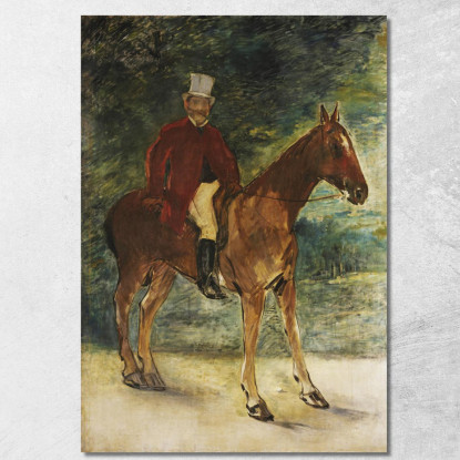 Ritratto Del Signor Arnaud A Cavallo Ritratto Del Signor Arnaud A Cavallo Édouard Manet emt78 quadro stampato su tela