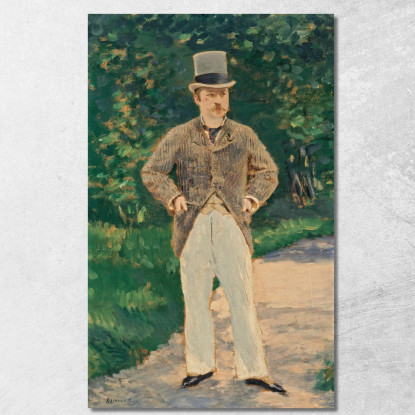 Ritratto Del Signor Brun Édouard Manet emt81 quadro stampato su tela