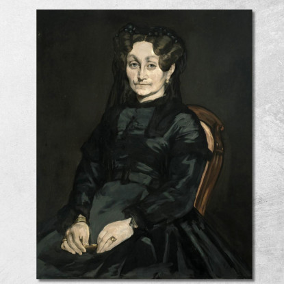 Ritratto Di Signora Auguste Manet Édouard Manet emt91 quadro stampato su tela