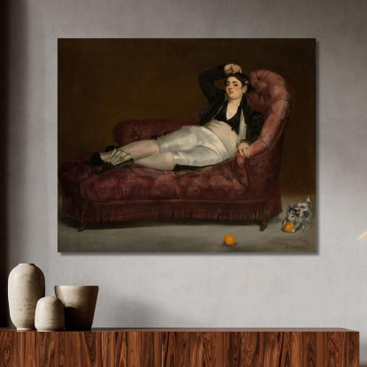 Giovane Donna Sdraiata In Costume Spagnolo Édouard Manet emt94 quadro stampato su tela