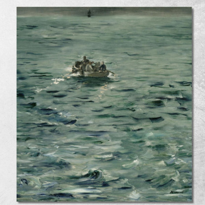 La Fuga Di Rochefort 1881 Édouard Manet emt96 quadro stampato su tela