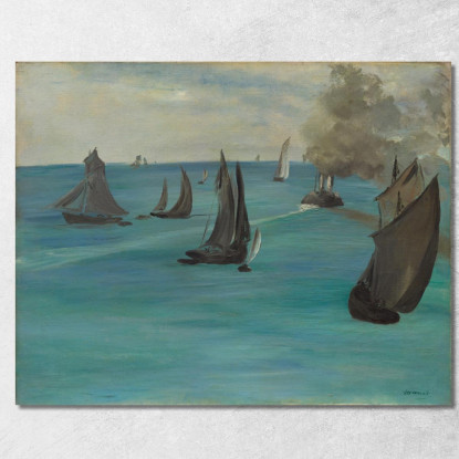 Vista Sul Mare Tempo Calmo Édouard Manet emt97 quadro stampato su tela