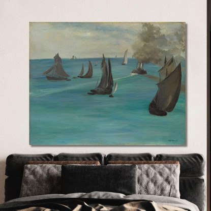 Vista Sul Mare Tempo Calmo Édouard Manet emt97 quadro stampato su tela