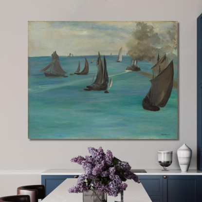 Vista Sul Mare Tempo Calmo Édouard Manet emt97 quadro stampato su tela