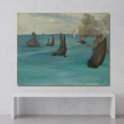 Vista Sul Mare Tempo Calmo Édouard Manet emt97 quadro stampato su tela