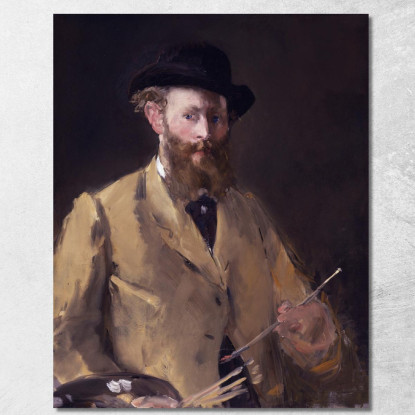 Autoritratto Con Tavolozza Édouard Manet emt98 quadro stampato su tela