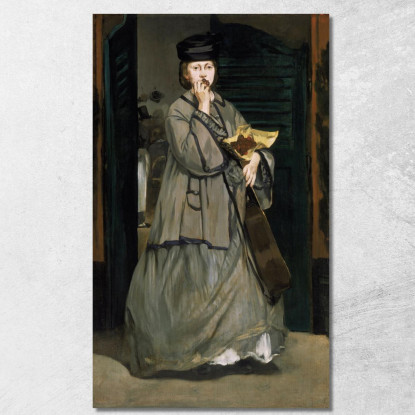 Cantante Di Strada Édouard Manet emt106 quadro stampato su tela