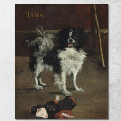 Tamathe Cane Giapponese Édouard Manet emt109 quadro stampato su tela