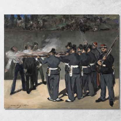 L'Esecuzione Dell'Imperatore Massimiliano Édouard Manet emt121 quadro stampato su tela