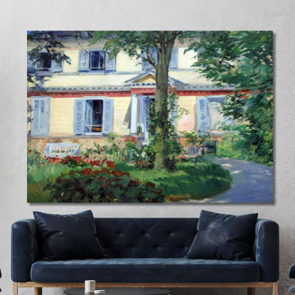 La Casa Di Rueil Édouard Manet emt123 quadro stampato su tela