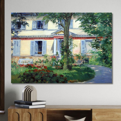 La Casa Di Rueil Édouard Manet emt123 quadro stampato su tela