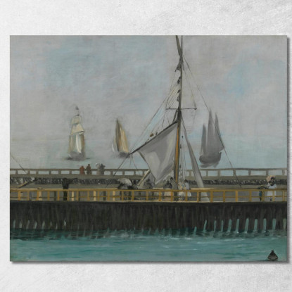 Il Molo Di Boulogne-Sur-Mer Édouard Manet emt124 quadro stampato su tela