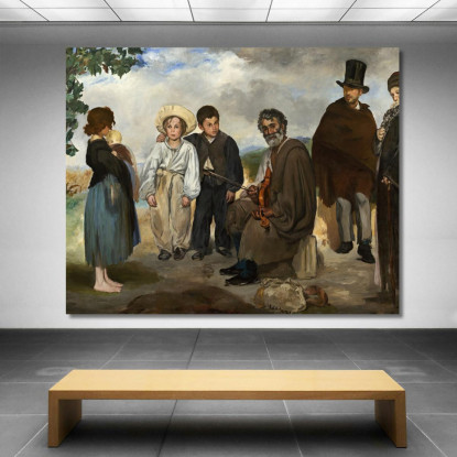 Il Vecchio Musicista Édouard Manet emt131 quadro stampato su tela
