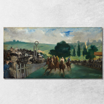 Le Gare Di Longchamp Édouard Manet emt132 quadro stampato su tela