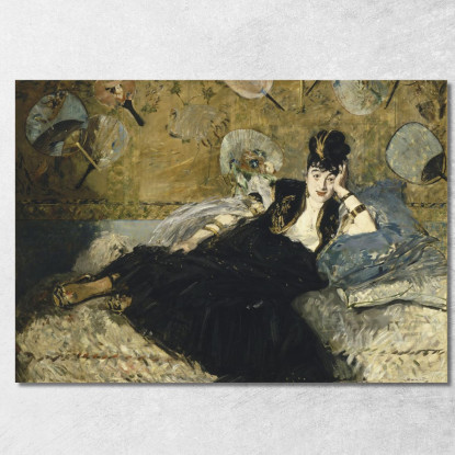 Donna Con Tifosi Édouard Manet emt148 quadro stampato su tela