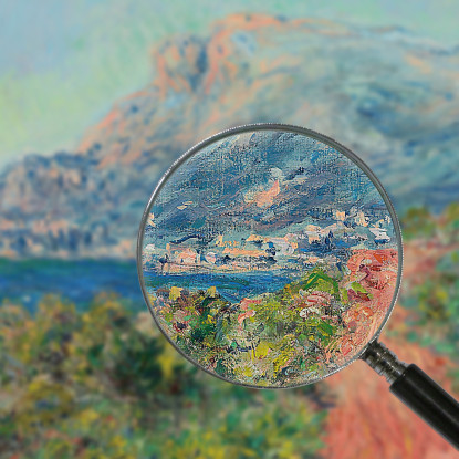 La Strada Rossa Vicino A Mentone Claude Monet mnt260 quadro stampato su tela