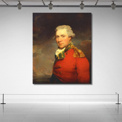 Un Ufficiale Britannico Sconosciuto Probabilmente Dell'11 ° Reggimento Di Fanteria Del North Devonshire John Hoppner quadro stam