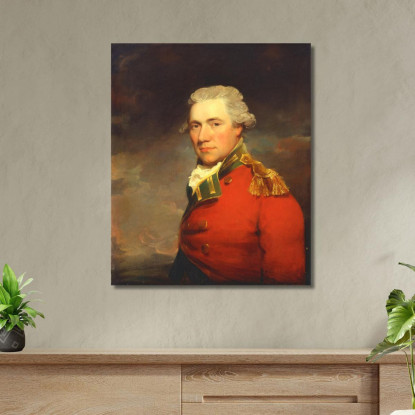 Ein Unbekannter Britischer Offizier, Wahrscheinlich Vom 11. North Devonshire Regiment Of Foot John Hoppner drucken auf leinwand