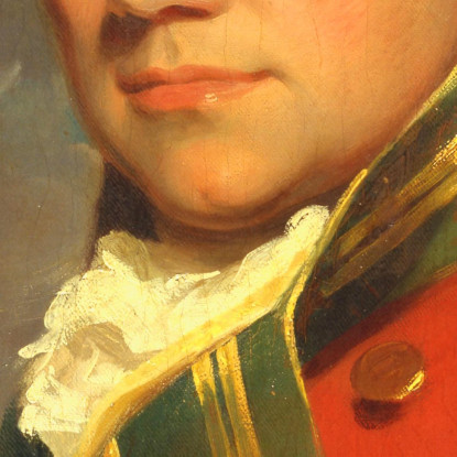 Ein Unbekannter Britischer Offizier, Wahrscheinlich Vom 11. North Devonshire Regiment Of Foot John Hoppner drucken auf leinwand