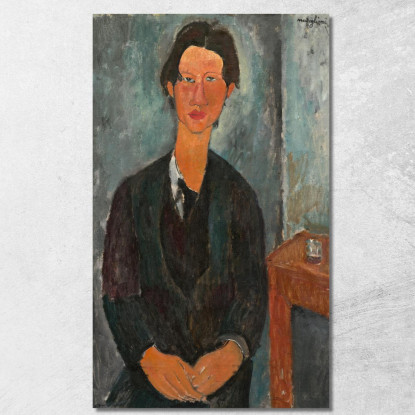 Il Signor Chaim Soutine Amedeo Modigliani amd11 quadro stampato su tela