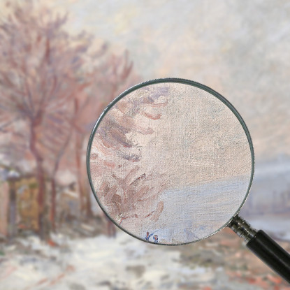 Lavacourt In Inverno Claude Monet mnt265 quadro stampato su tela