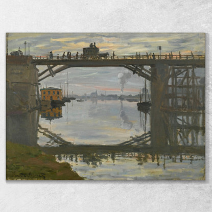 Il Ponte Di Legno Claude Monet mnt271 quadro stampato su tela