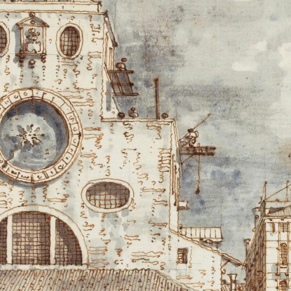 Campo San Giacomo Di Rialto Venice Canaletto cnl8 quadro stampato su tela