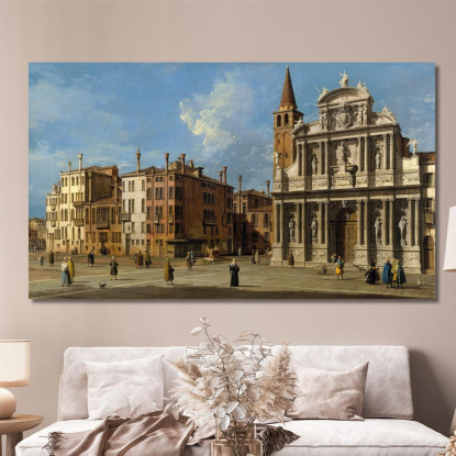 Campo Santa Maria Zobenigo Venice 2 Canaletto cnl9 quadro stampato su tela