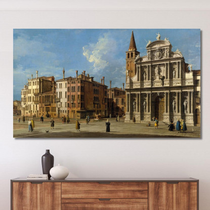 Campo Santa Maria Zobenigo Venice 2 Canaletto cnl9 quadro stampato su tela