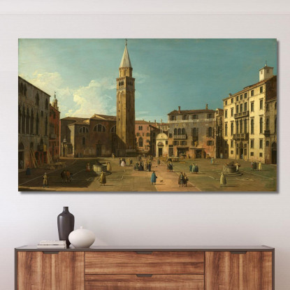 Campo Sant Angelo Venice Canaletto cnl10 quadro stampato su tela