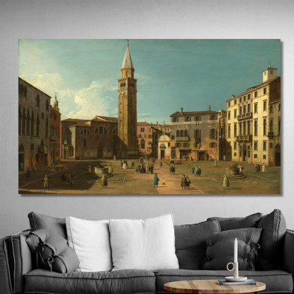 Campo Sant Angelo Venice Canaletto cnl10 quadro stampato su tela