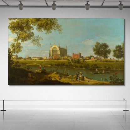 Eton College Canaletto cnl12 quadro stampato su tela