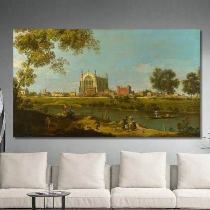 Eton College Canaletto cnl12 quadro stampato su tela