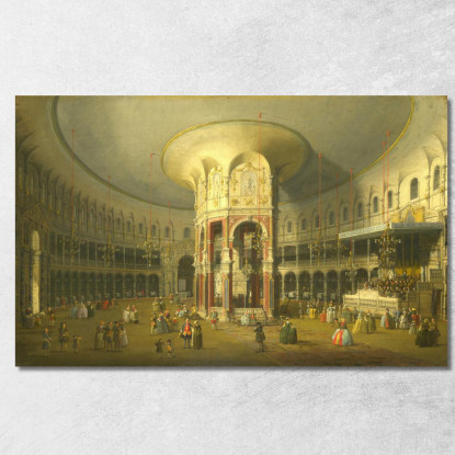 Interno Della Rotonda A Ranelagh Canaletto cnl13 quadro stampato su tela