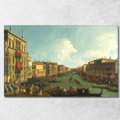 Una Regata Sul Canal Grande Canaletto cnl15 quadro stampato su tela
