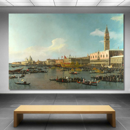 Il Bacino Di San Marco Nel Giorno Dell'Ascensione Canaletto cnl16 quadro stampato su tela