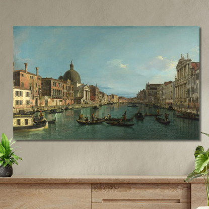 Il Canal Grande Con S. Simeone Piccolo Canaletto cnl19 quadro stampato su tela