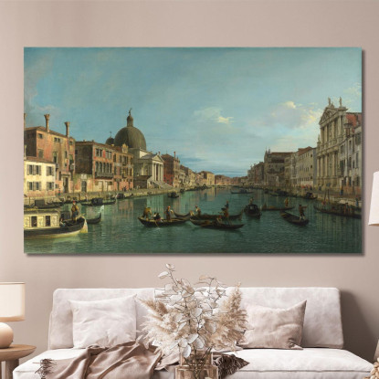 Il Canal Grande Con S. Simeone Piccolo Canaletto cnl19 quadro stampato su tela