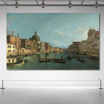 Il Canal Grande Con S. Simeone Piccolo Canaletto cnl19 quadro stampato su tela