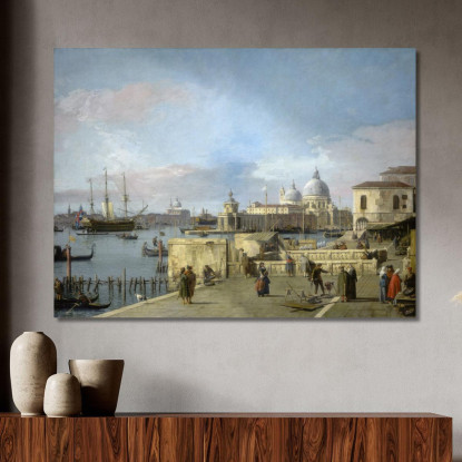Ingresso Al Canal Grande Dal Molo Canaletto cnl26 quadro stampato su tela