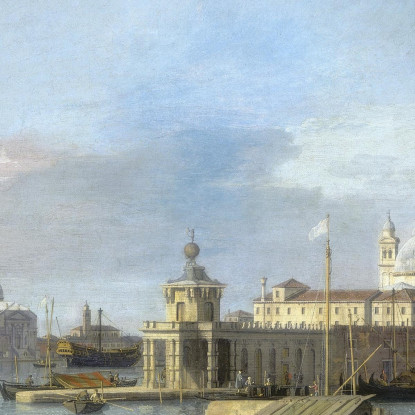 Ingresso Al Canal Grande Dal Molo Canaletto cnl26 quadro stampato su tela
