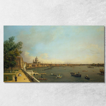 Il Tamigi Da Somerset House Terrace Verso La Città Canaletto cnl33 quadro stampato su tela