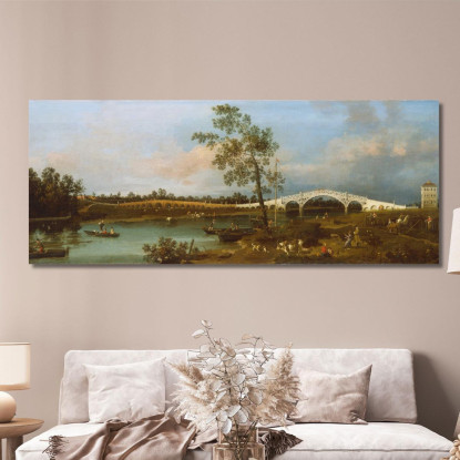 Vecchio Ponte Di Walton Canaletto cnl34 quadro stampato su tela