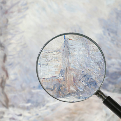 L'Ingresso A Giverny Sotto La Neve Claude Monet mnt276 quadro stampato su tela